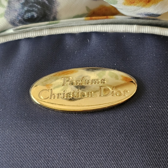 Christian Dior Navy Blue Clutch w/Crossbody Chain, Tassel, & Twilly Added - Picture 3 of 16